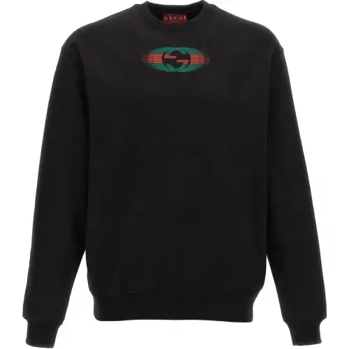 GUCCI Logo Printed Crewneck Sweatshirt