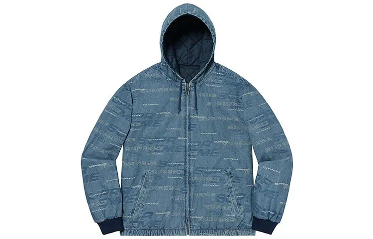 Supreme Reversible Dimensions Logo Denim Work Jacket