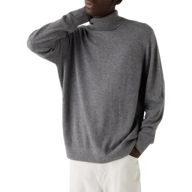 UNIQLO Cashmere Sweater Unisex Asphalt Gray
