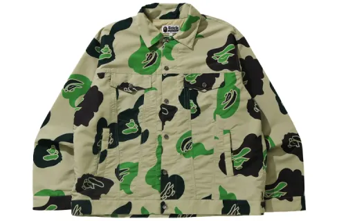 Bape Def Camo Loose Fit Trucker Jacket