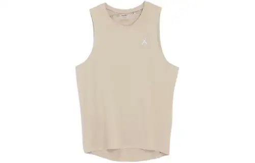 PUMA Tank Tops Men's Beige Crew Neck Moderate Straight Fit