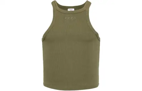 Vetements logo-embroidered vest top