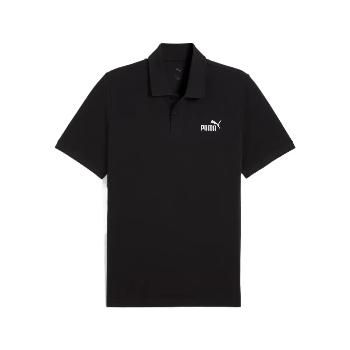 PUMA ESS T-Shirts Men's Black Polo Collar Thin