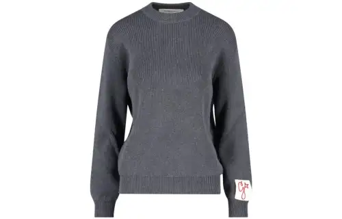 Golden Goose Logo appliqué Crew Neck Sweater