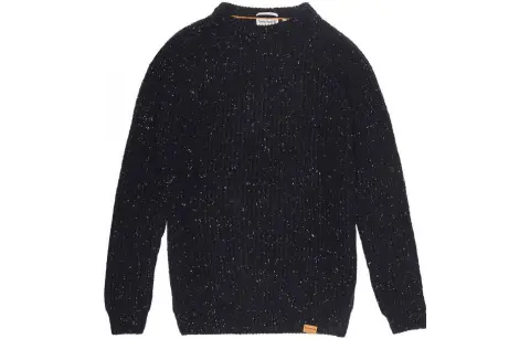 Timberland Sweaters Men's Black Crew Neck Moderate Straight Fit