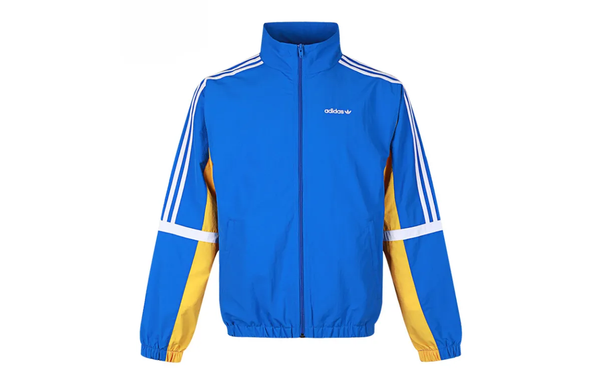 Adidas Originals Jackets Men's Royal Blue Stand Collar Moderate Other