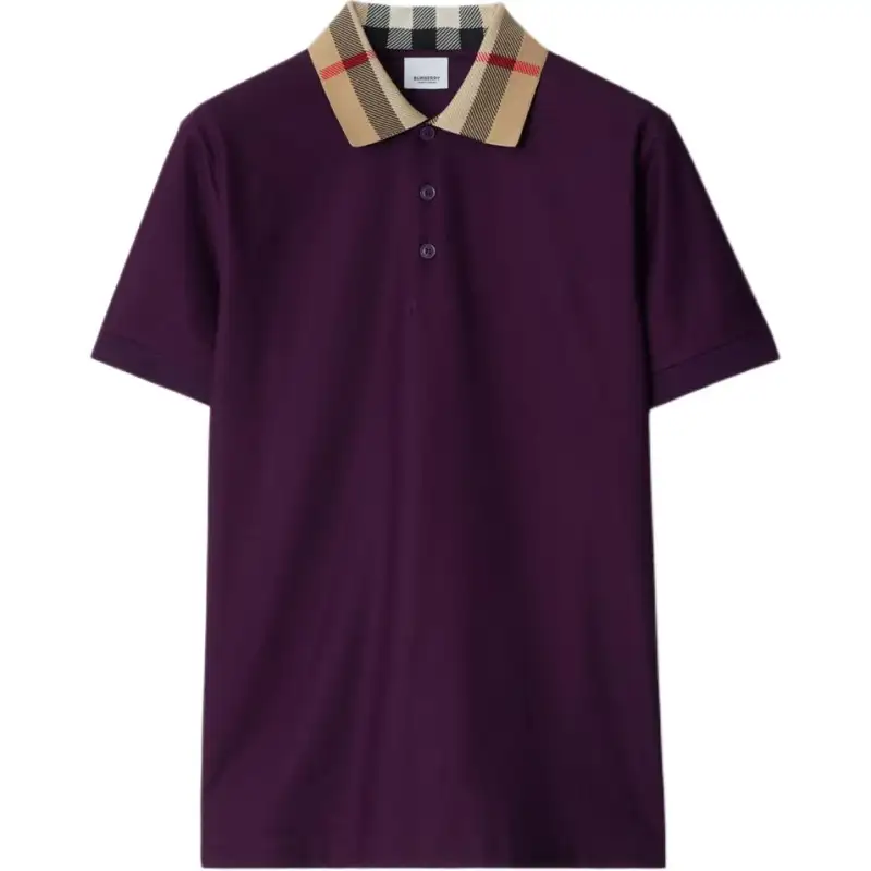 Burberry Polo Shirt Men's Purple