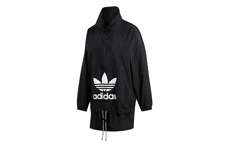 Adidas Originals Jackets Women's Black Stand Collar Moderate Other