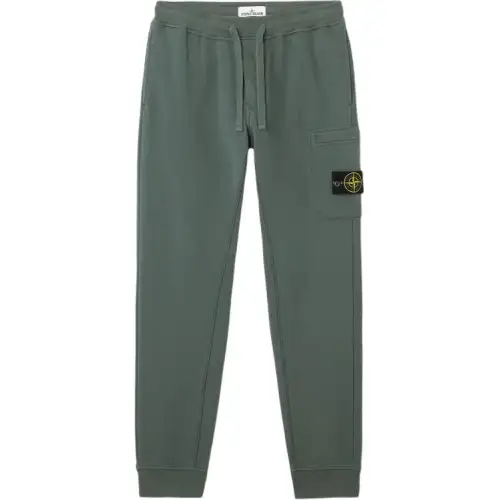 STONE ISLAND Logo patch Trousers