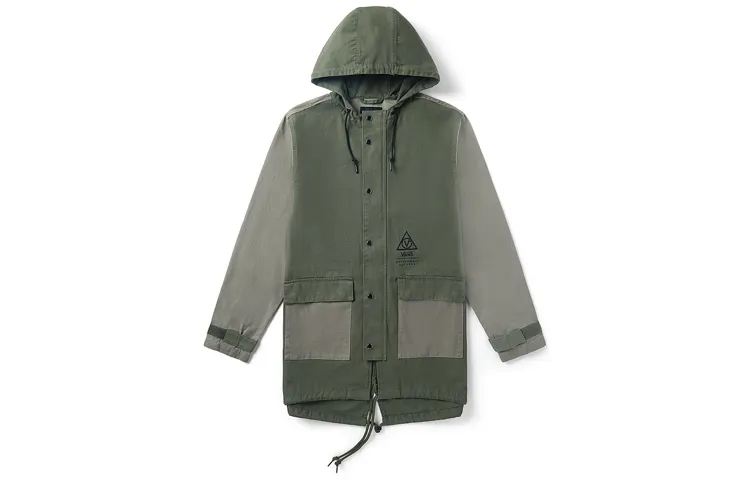 Vans Jackets Men's Army Green Hooded Moderate Other