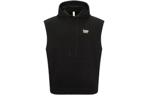 Reebok Tank Tops Unisex Black Hooded Moderate Other