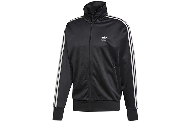 Adidas Originals Mono Track TOP Jackets Men's Black Stand Collar Moderate Other