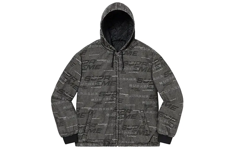 Supreme Reversible Dimensions Logo Denim Work Jacket