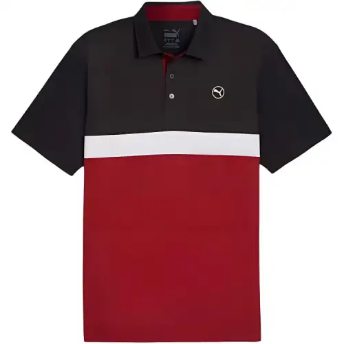 PUMA Polo Shirt Men's Red/Black Color