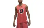 Jordan Flight MVP Tank Tops Men's Red Crew Neck Moderate Straight Fit