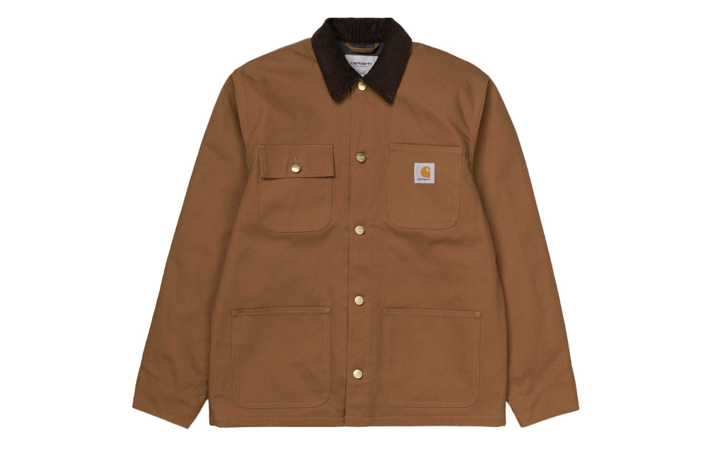 Мужская куртка Carhartt Carhartt WIP Michigan Coat logo (темно-коричневый)