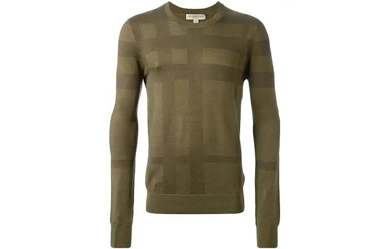 Burberry Sweaters Men's Brown Crew Neck Moderate Other