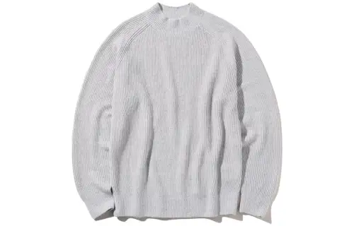 UNIQLO Knitwear Men's Gray Half Turtleneck Moderate Other