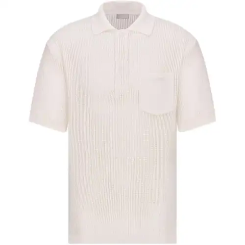 DIOR Polo Shirt Men's Gray White