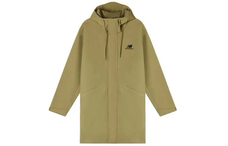New Balance Jackets Men's Khaki Hooded Moderate Other