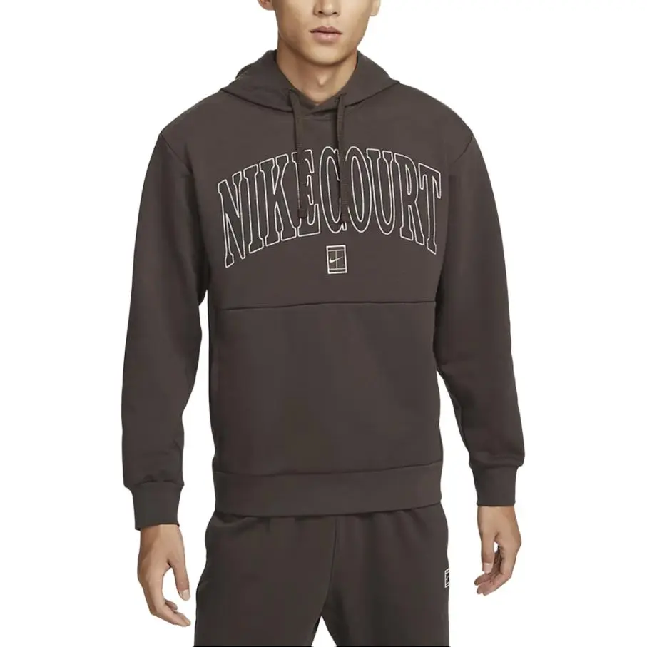 Nike COURT HERITAGEDri Fit Sweatshirt Men's Baroque Brown/Velvet Brown