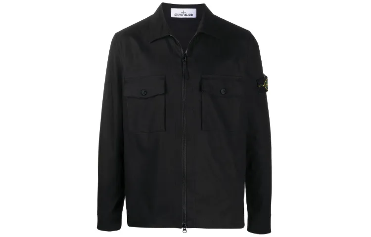 STONE ISLAND Compass-badge Shirt Jacket