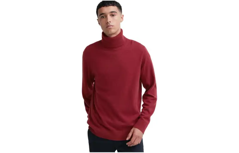 UNIQLO Sweaters Men's Dark Red Turtleneck Moderate Other