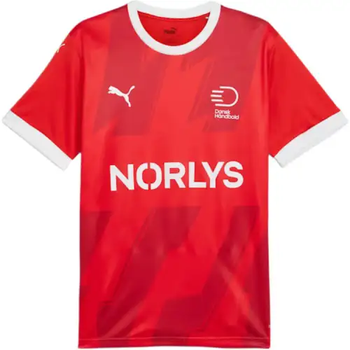 PUMA T Shirts Men's Red Crew Neck Moderate