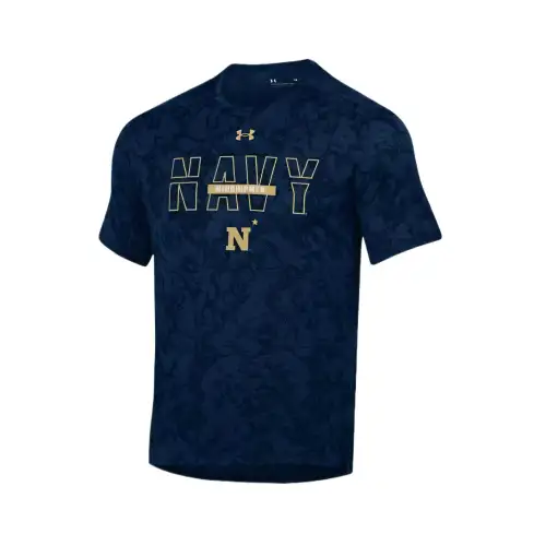 Under Armour Tech VentCollegiate Geode T Shirt Men's Marine Blue