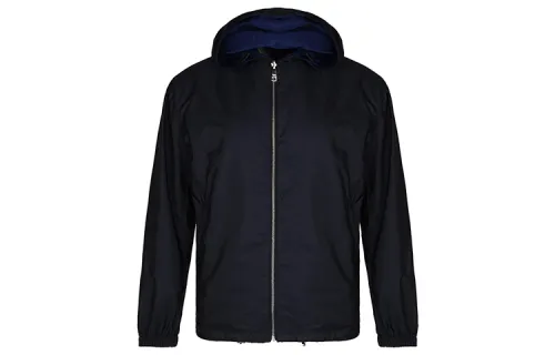 PRADA Jackets Men's Navy Blue Turtleneck Thin Other