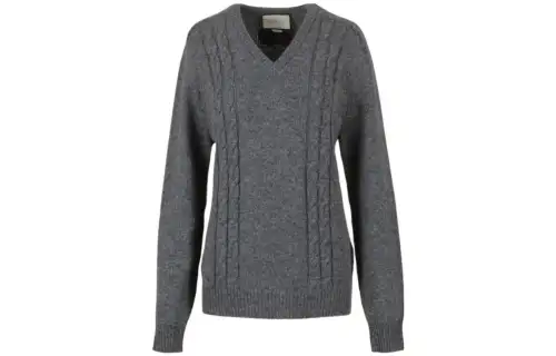GUCCI Sweaters Men's Dark Gray V Neck Moderate Other