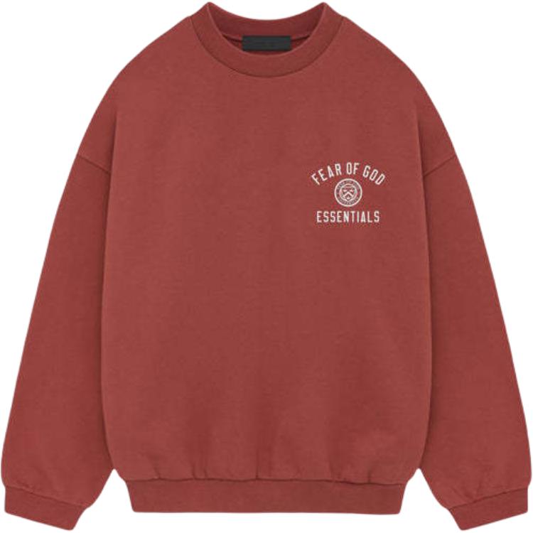 Мужское худи Fear Fear of God Essentials FW24 Holiday (красный)