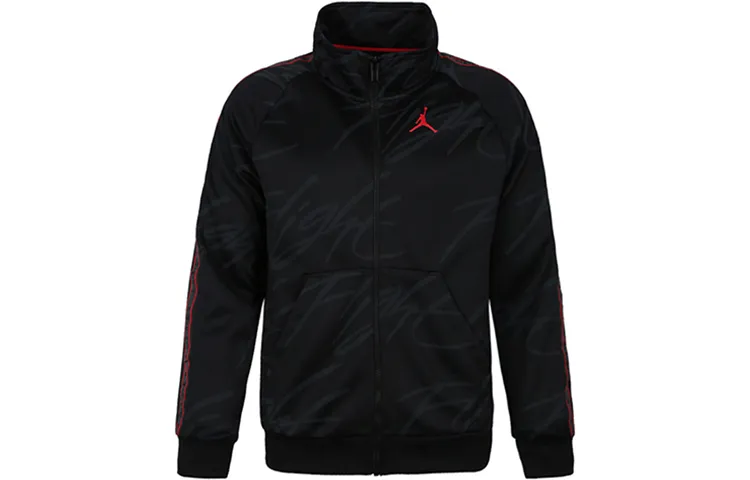 Jordan Jackets Men's Black Stand Collar Moderate Other
