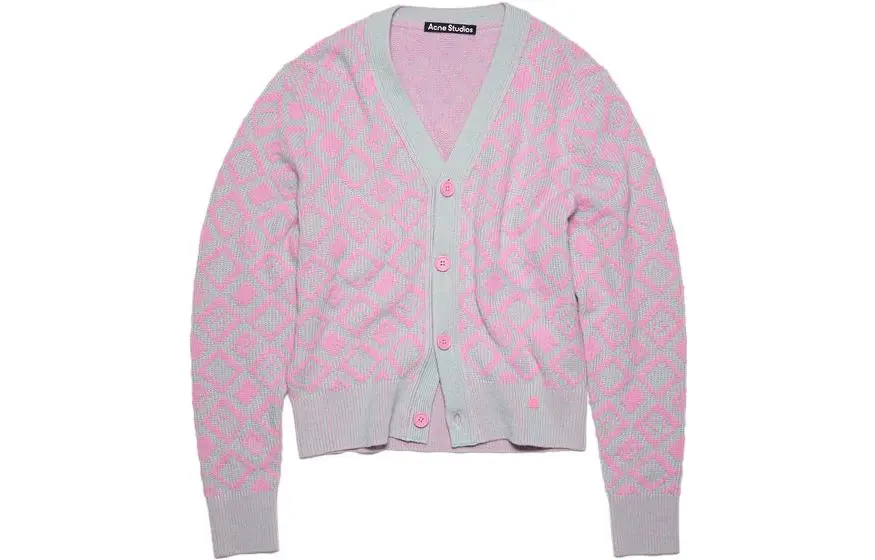 Acne Studios Sweaters Unisex Pink V Neck Moderate A Line