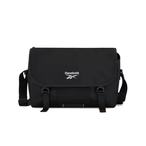 Reebok Fabric Messenger Bag Crossbody Bag Regular Unisex Black