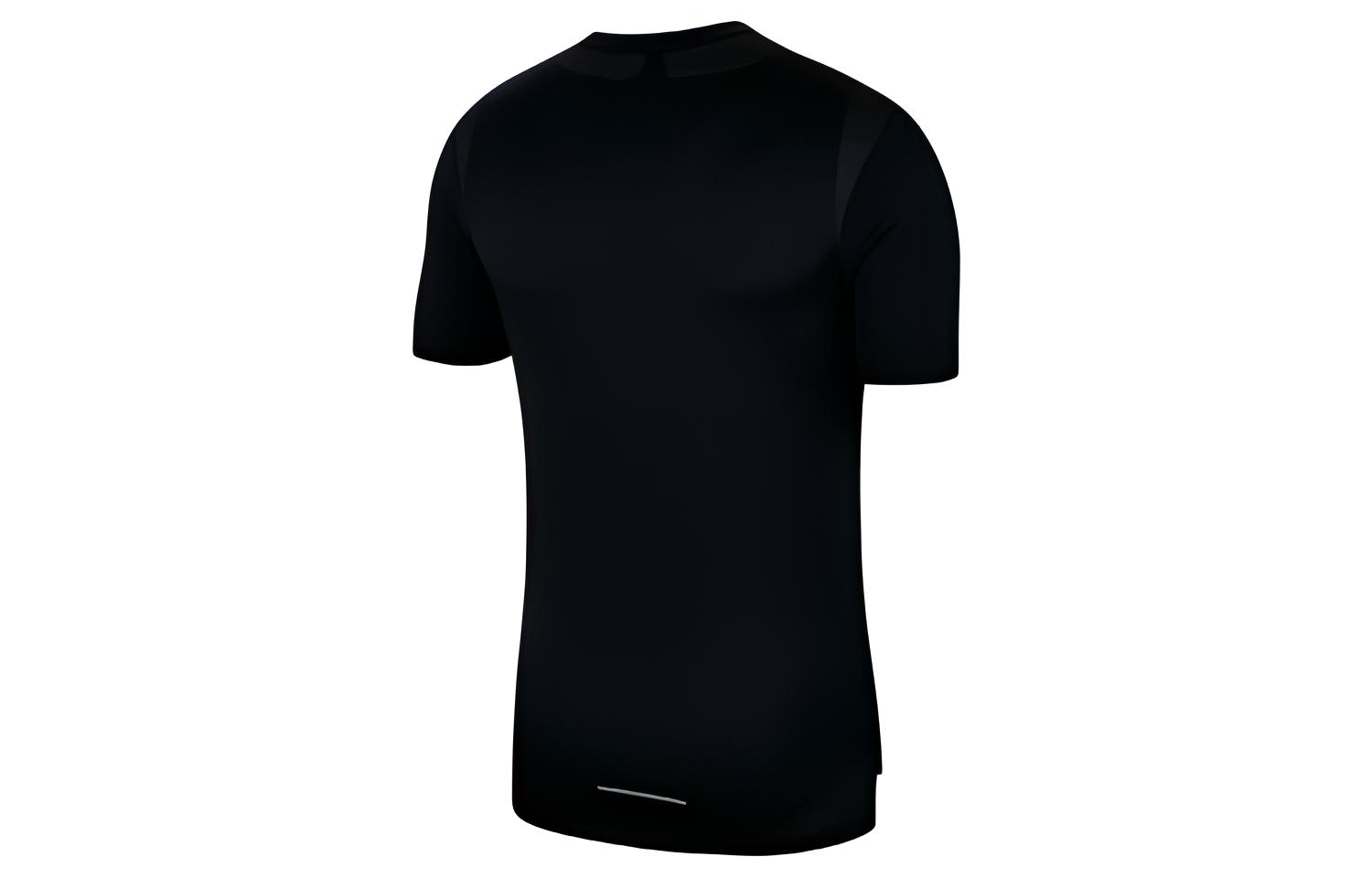 Мужская футболка Nike Miler Wild Run T (черная) — фото 2