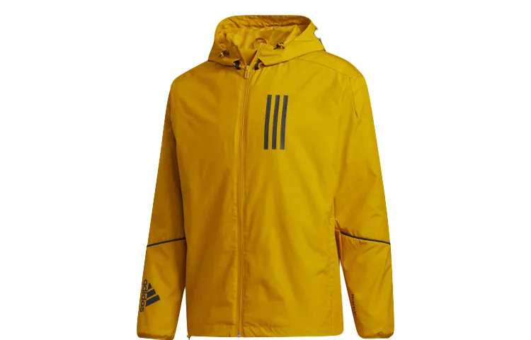 Adidas Jackets Men's Gold Hooded Moderate Other