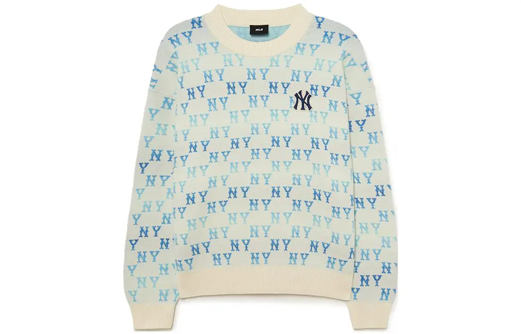 MLB Knitwear Unisex Dark Cream Crew Neck Moderate