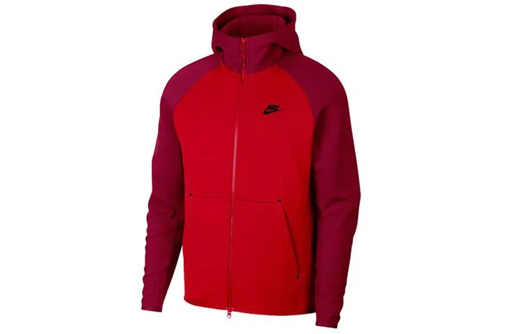 Nike Jackets Men's Red Hooded Moderate Other