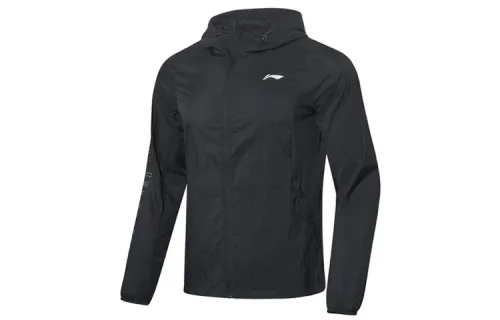 Li Ning Jackets Men's Black Hooded Moderate Other