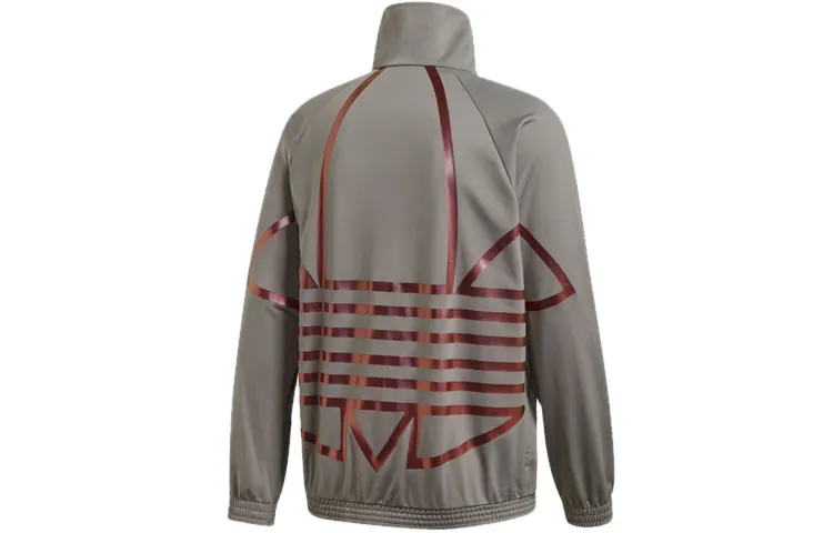 Adidas Originals Jackets Men's Gray Stand Collar Moderate Other