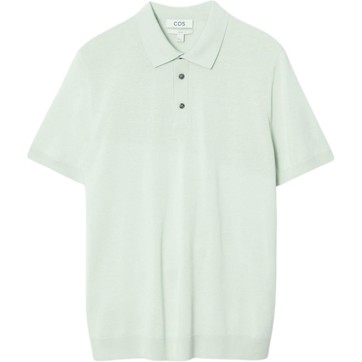 COS Polo Shirts Men's Green Lapel Moderate Other