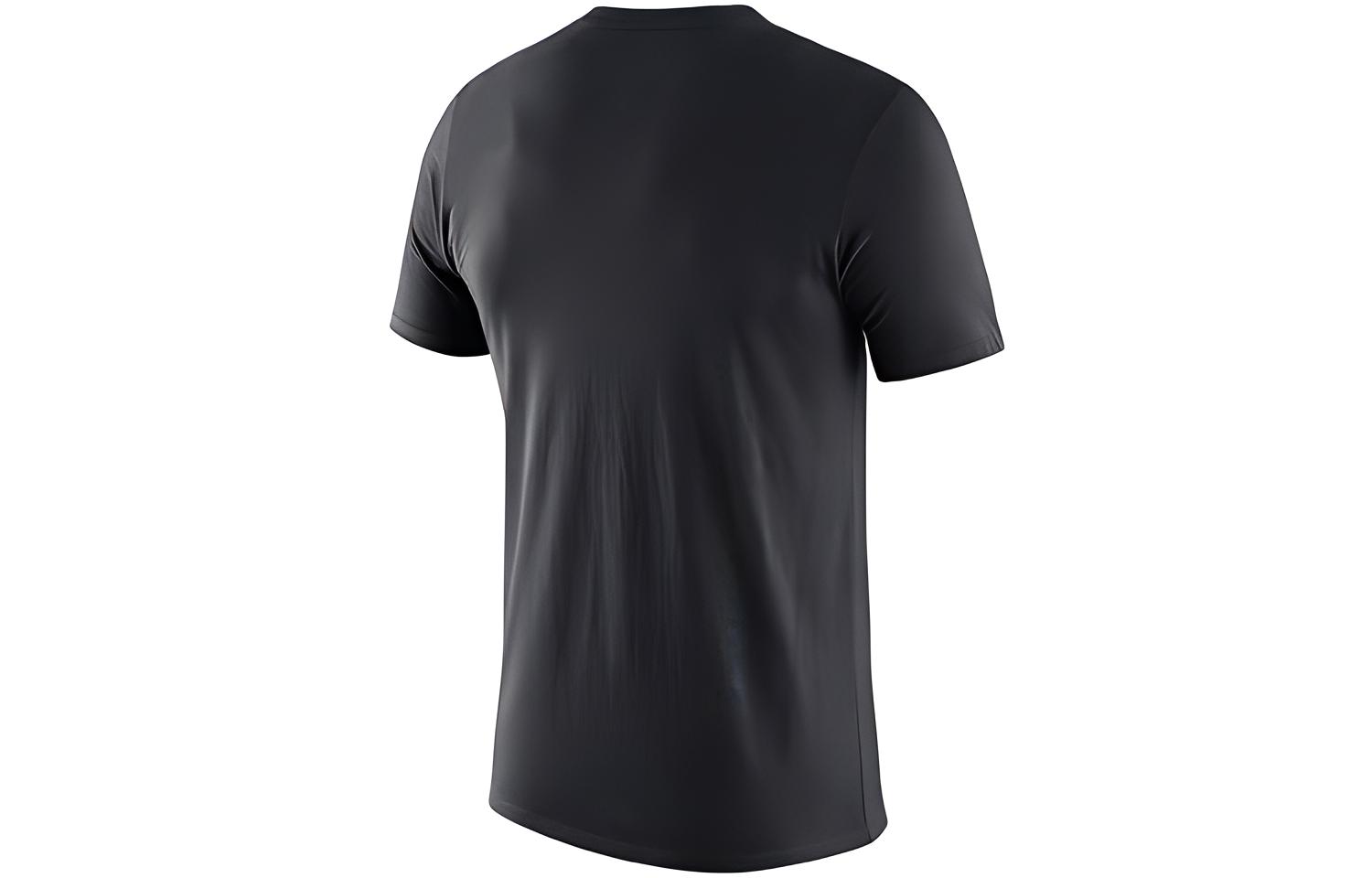 Мужская футболка Nike NBA DRI-FIT Бруклин Нетс (черная) — фото 2