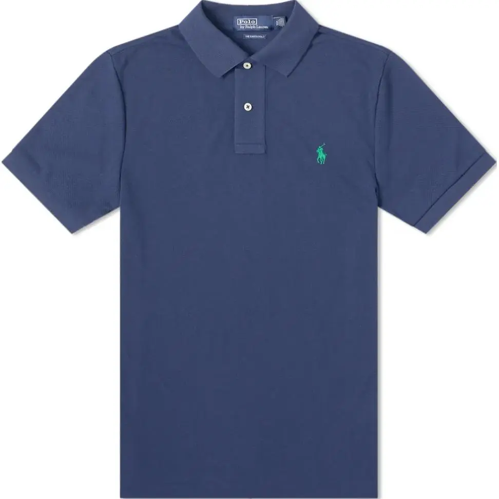 Polo Ralph Lauren Polo Shirt Custom Slim Fit Men's Marine Blue