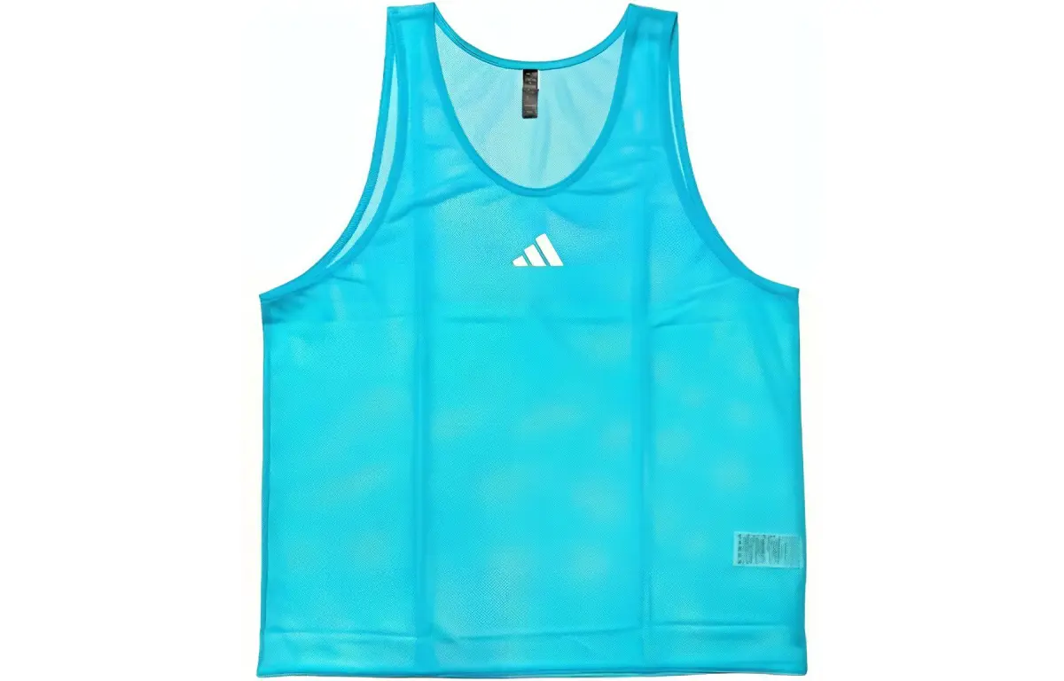 Adidas Tank Tops Men's Blue Crew Neck Thin Straight Fit
