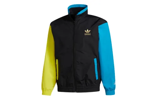 Adidas Originals Jackets Men's Black Stand Collar Moderate Other