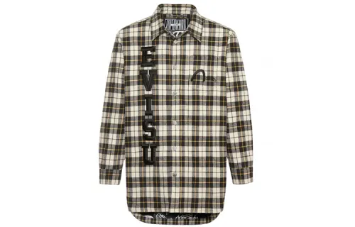 EVISU Loose Fit Jacket Men's Black White