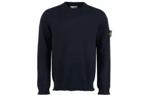 STONE ISLAND Sweaters Men's Black Crew Neck Moderate