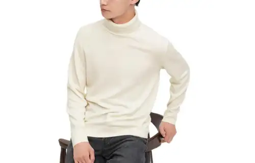 UNIQLO Sweaters Men's Ivory Turtleneck Moderate Other