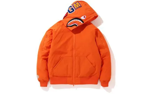 A BATHING APE Shark Series Jackets Unisex Hooded Thickened Other